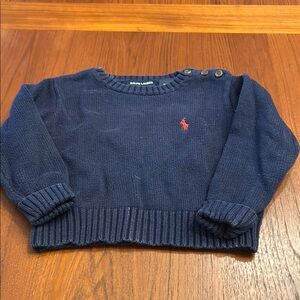 Ralph Lauren Navy Blue Knit Sweater
